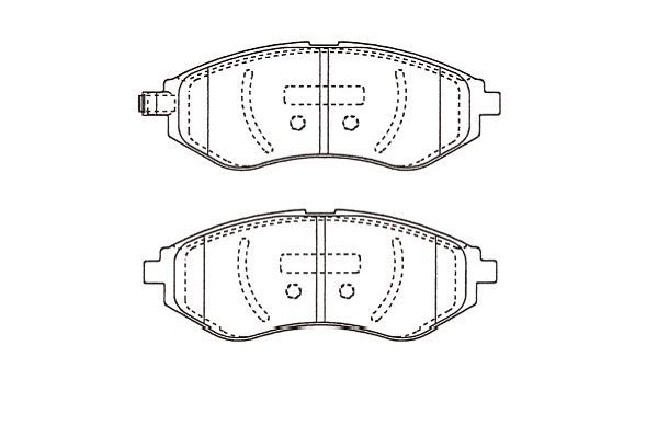 KAVO PARTS stabdžių trinkelių rinkinys, diskinis stabdys BP-1021